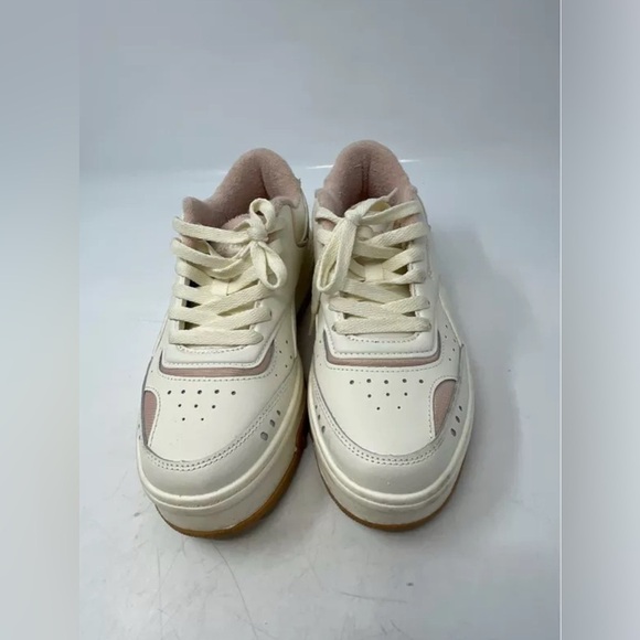 RARE Reebok Women’s Club C 85 Platform 30205WCCT White Pink Suede Sneaker Sz 7 - Picture 5 of 10